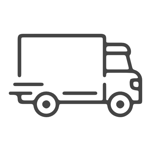 Truck Insurance outline of a delivery truck facing right.